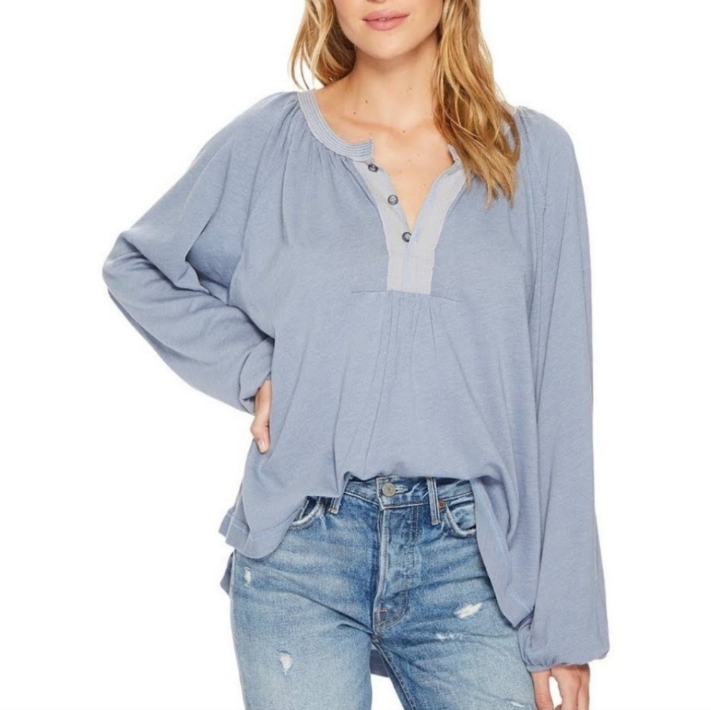 NWT Free People Acadia Henley Top